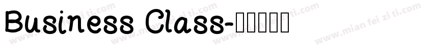 Business Class字体转换